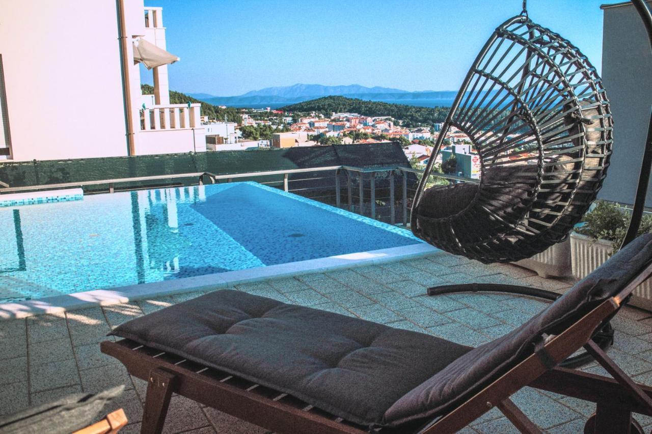 Apartment With Private Pool "Patricia" Макарска Экстерьер фото