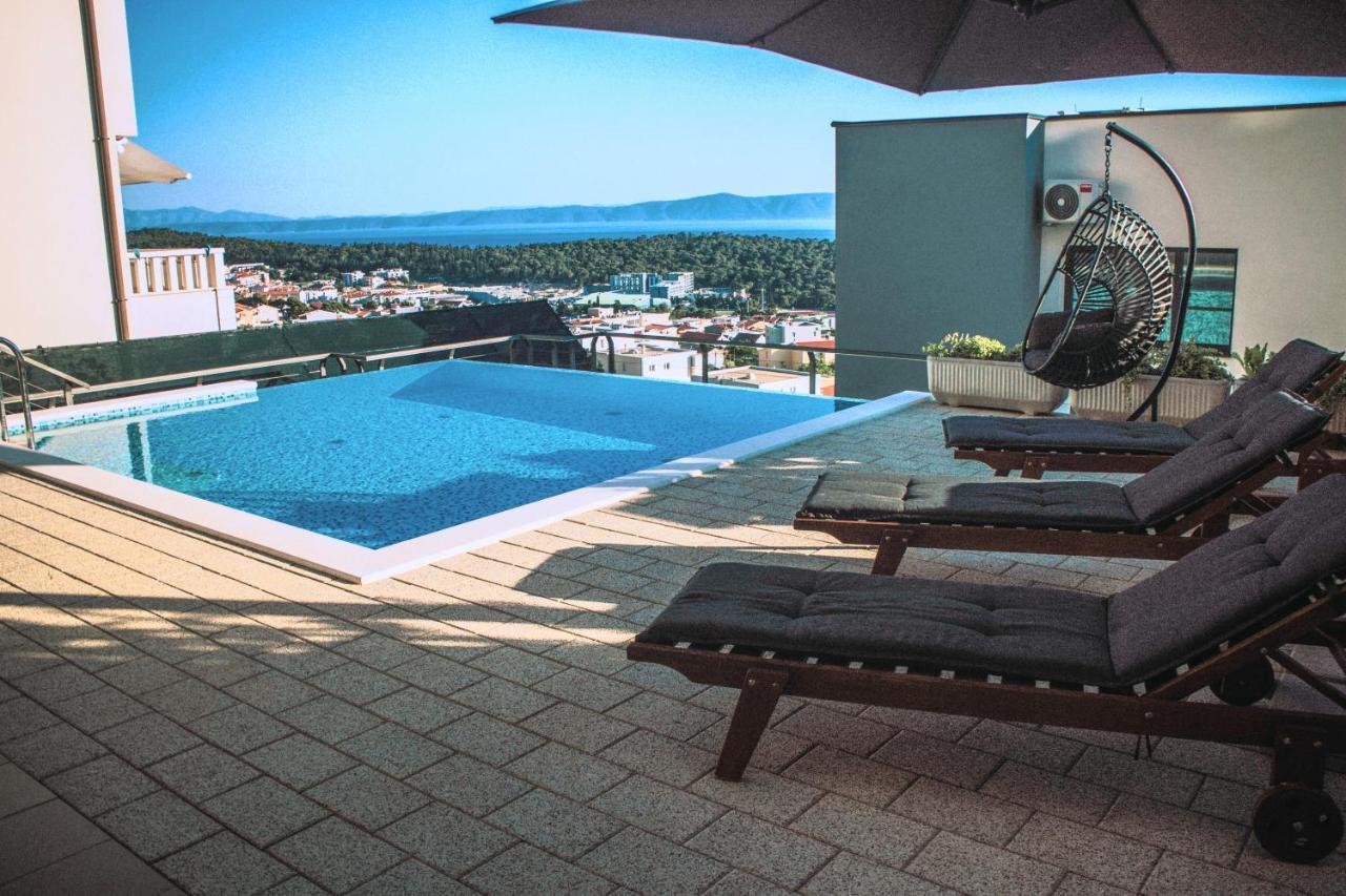 Apartment With Private Pool "Patricia" Макарска Экстерьер фото